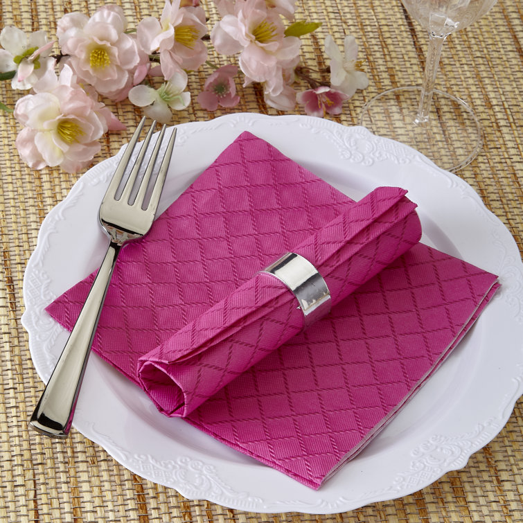 Silver Spoons Quilted Luncheon Heavy Weight Paper Disposable Napkins Wayfair